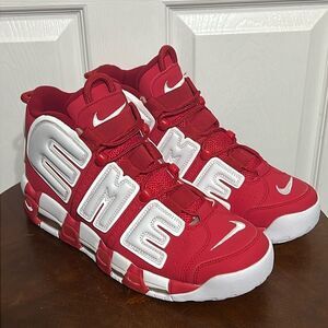 🔥🏀 NIKE Air More Uptempo x Supreme Red - Size 12 (RARE-HOLY GRAILS) - PERFECT